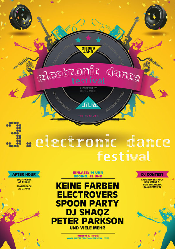 Electronic Festival Poster (WSA111)
