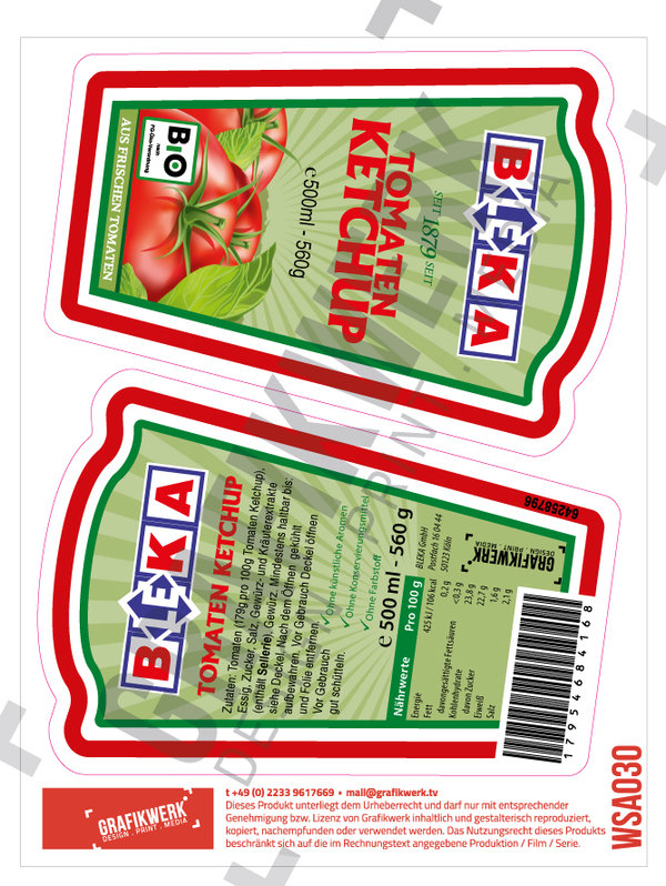 Bleka Tomatenketchup (WSA030)