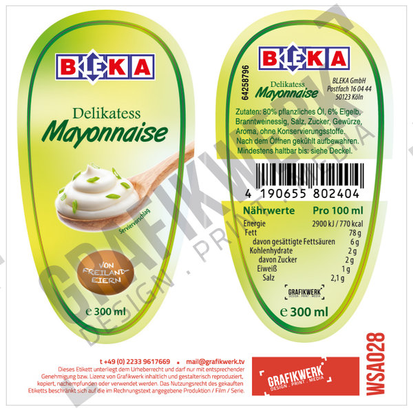 Bleka Mayonnaise (WSA028)