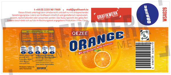 Qezee Orange 0,5L (WSA026)