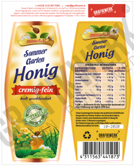 Sommer Garten Honig (WSA261)