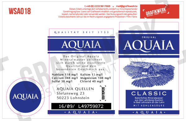 Aquaia 0,25L Classic (WSA018)