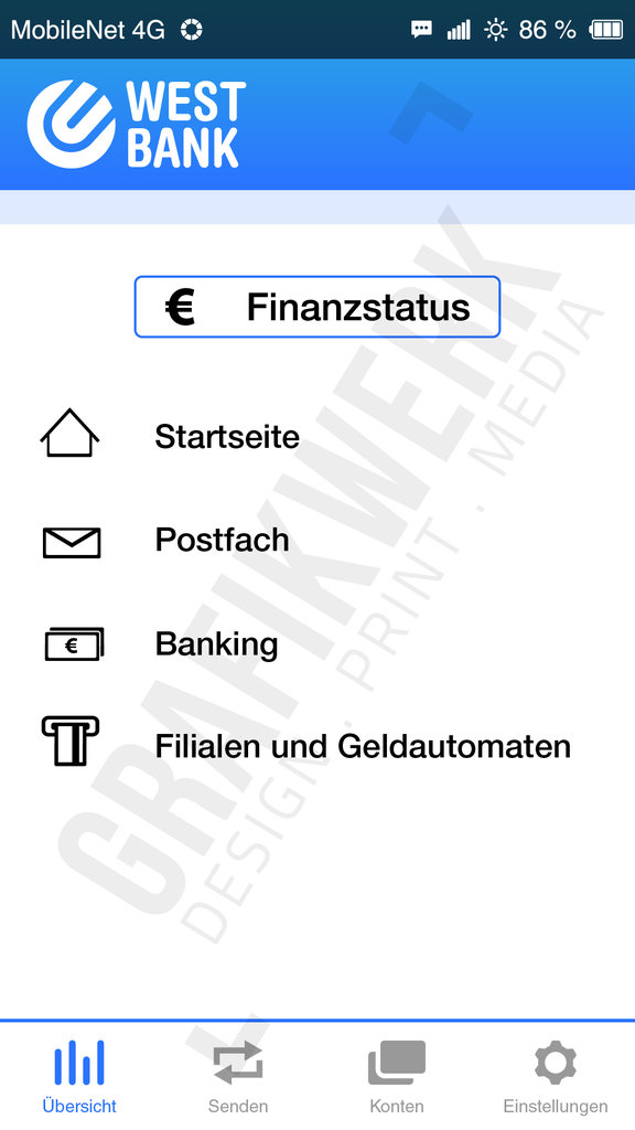 Android-App Online Banking (Telefone / Tablets) (WSS017)