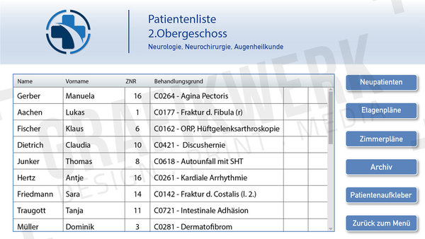 Computeranimation Krankenhaus-Screens 1 (PC / Mac) (WSS027)