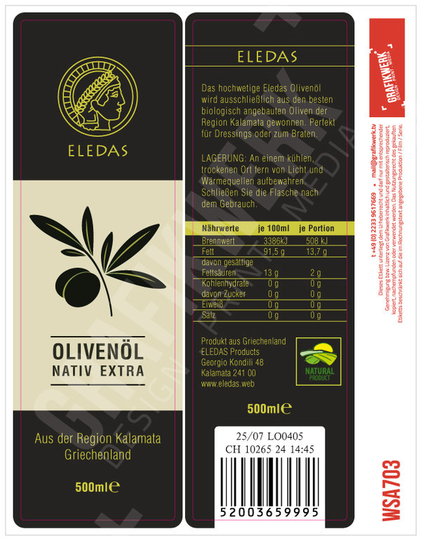 Olivenöl Eledas (WSA703)