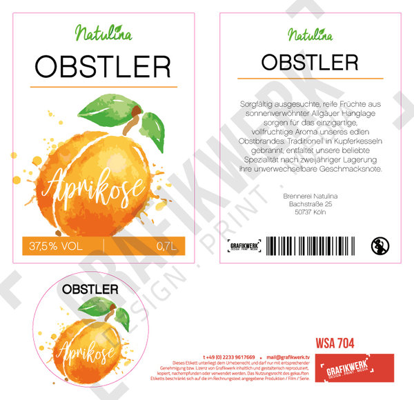 Natulina Obstler - Aprikose (WSA704)