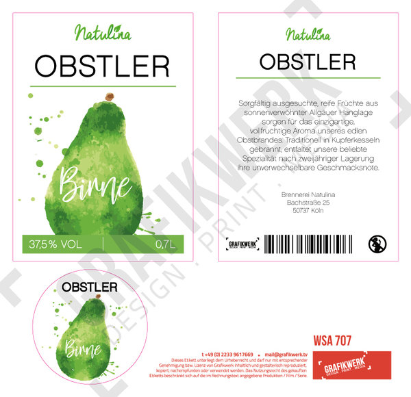Natulina Obstler - Birne (WSA707)