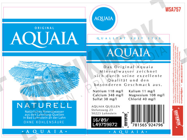 Aquaia 0,75L Naturell (WSA757)