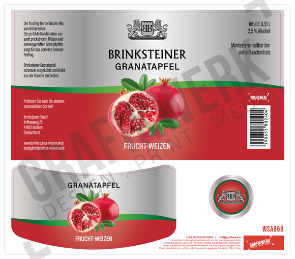 Brinksteiner Granatapfel 0,3L (WSA868)